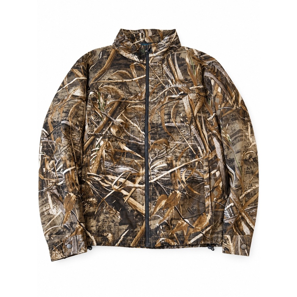 Columbia Mens Realtree Max-5 Camo Full Zip Jacket XL Cotton Outdoor XM0831